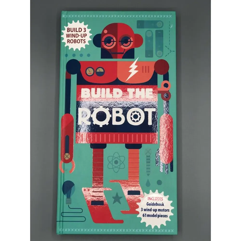 Build the Robot Silver Dolphin Books Activity Kit 3 Wind Up Model Kit STEM New